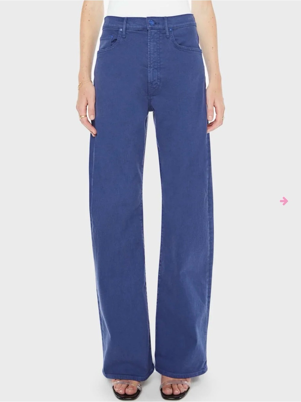 MOTHER The Lasso Sneak in Estate Blue/Play Date, Size 25